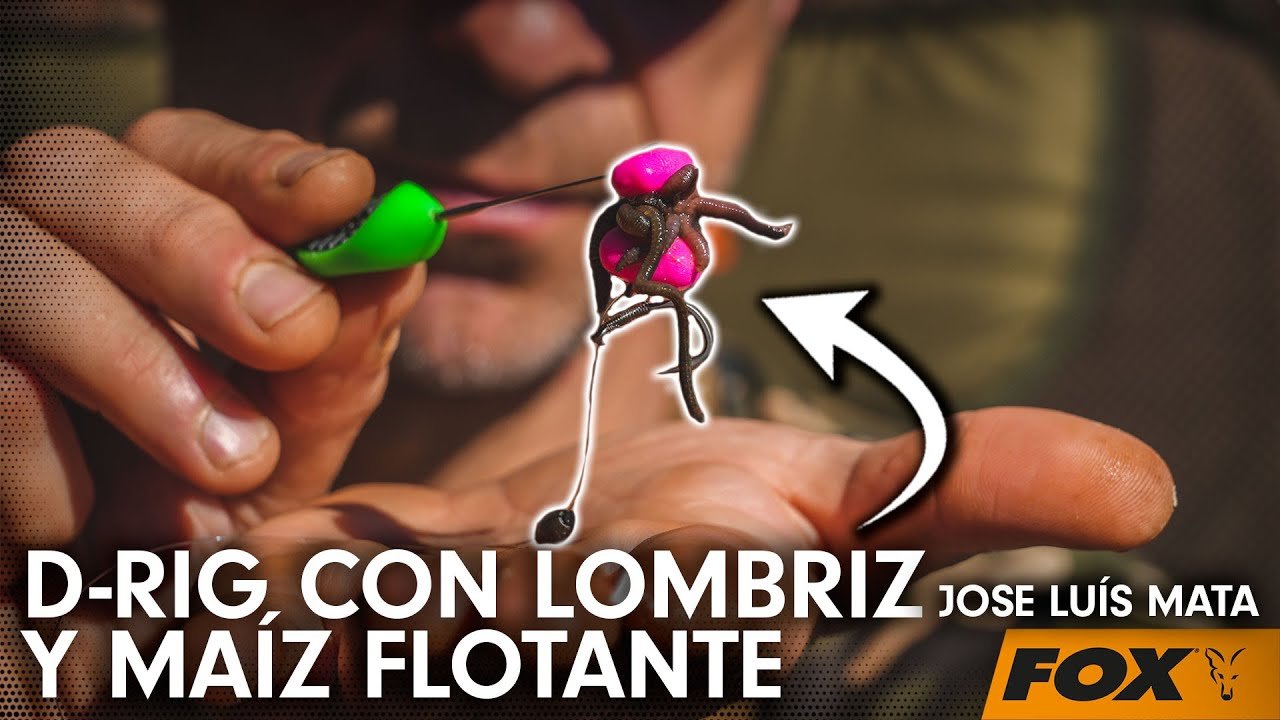 D-RIG CON LOMBRIZ Y MAÍZ FLOTANTE.  CARPFISHING TV