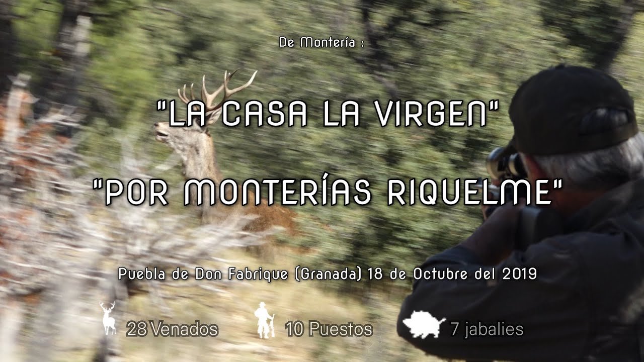 MONTERÍA EN CASA DE LA VIRGEN CON MONTERÍAS RIQUELME en Puebla de Don Fabrique (Granada) .