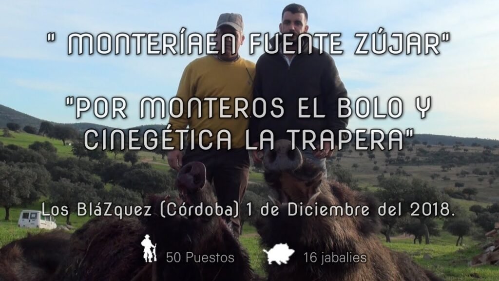 MONTERÍA EN FUENTE ZUJAR POR MONTEROS EL BOLO Y S.C. LA TRAPERA  1 De Diciembre del 2018.