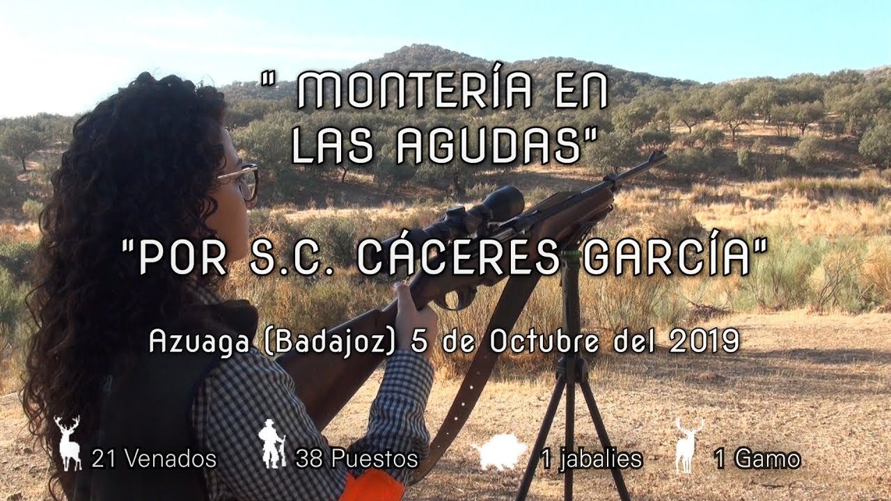MONTERIA  EN LAS AGUDAS POR S. C.  CARECES GARCÍA 5 de Octubre del 2019